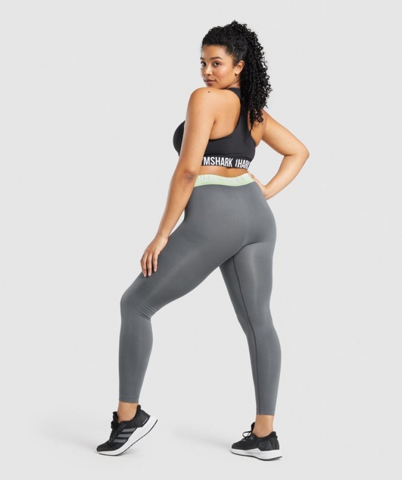 Leggins Gymshark Fit Seamless Leggings Charcoal | PECFM1269