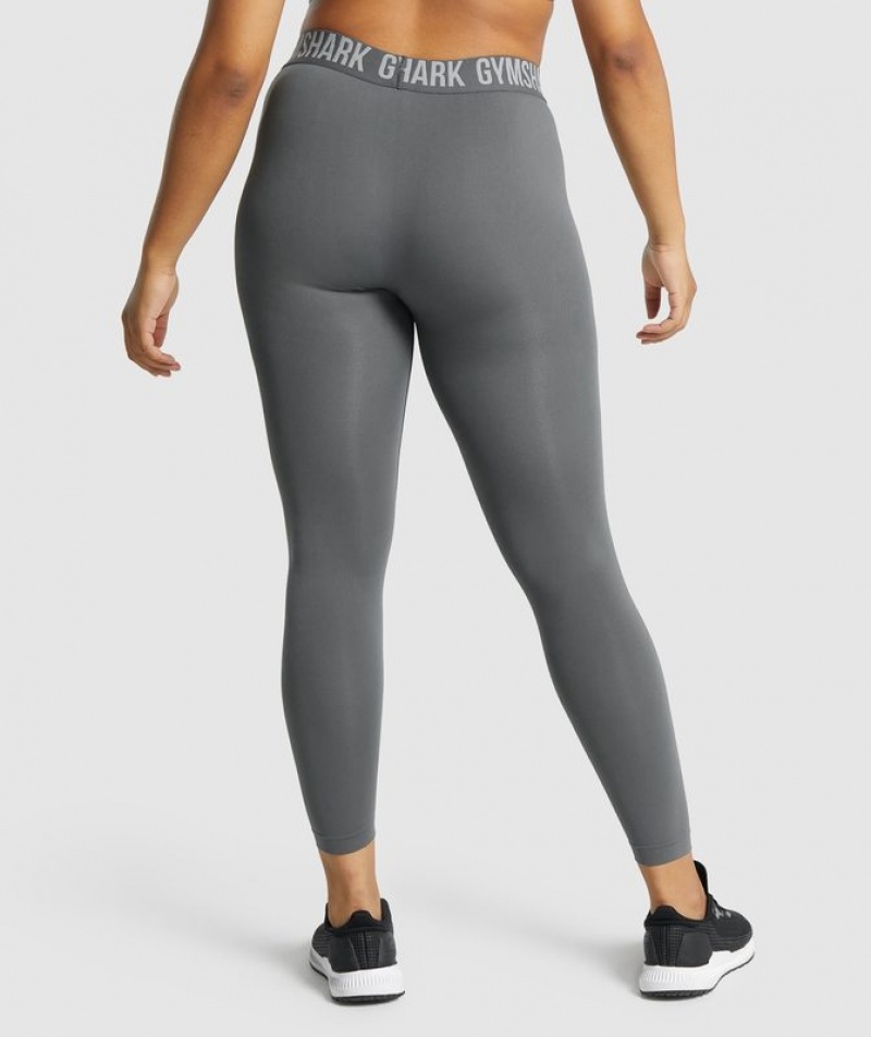 Leggins Gymshark Fit Seamless Leggings Charcoal | CWRFU7648