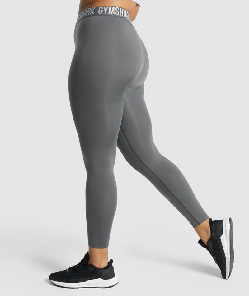 Leggins Gymshark Fit Seamless Leggings Charcoal | CWRFU7648