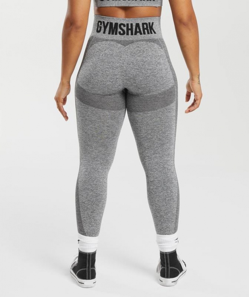 Leggins Gymshark Flex High Waisted Leggings Charcoal Marl | EQHFT0513