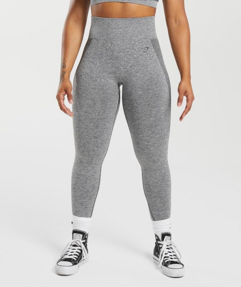 Leggins Gymshark Flex High Waisted Leggings Charcoal Marl | EQHFT0513