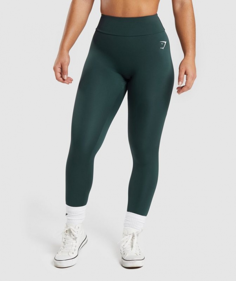 Leggins Gymshark GS Power Leggings Darkest Teal | PZDNA7956