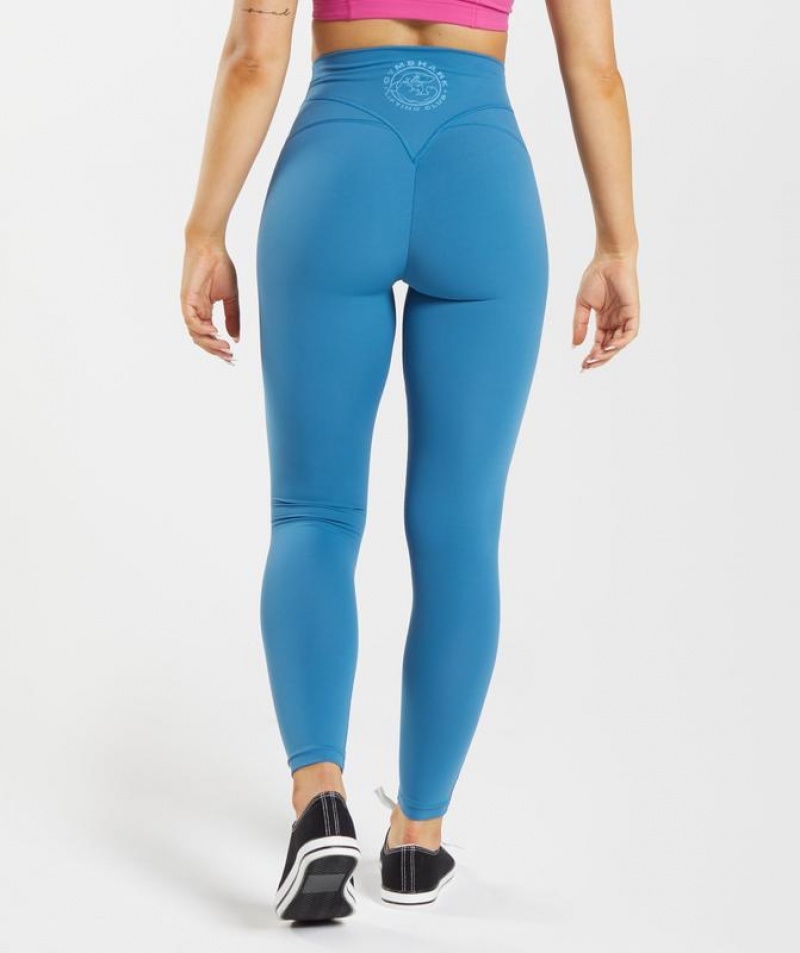 Leggins Gymshark Legacy Leggings Azules | KILPD4817