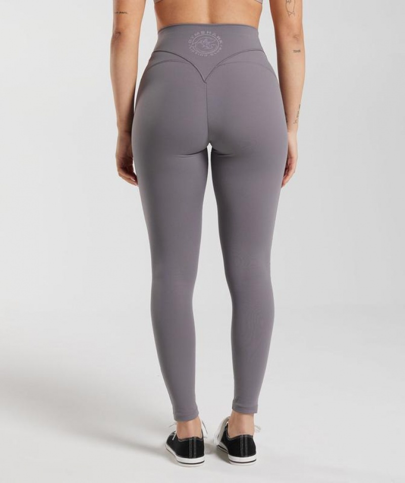 Leggins Gymshark Legacy Leggings Titanium Gris | YWOFP1098