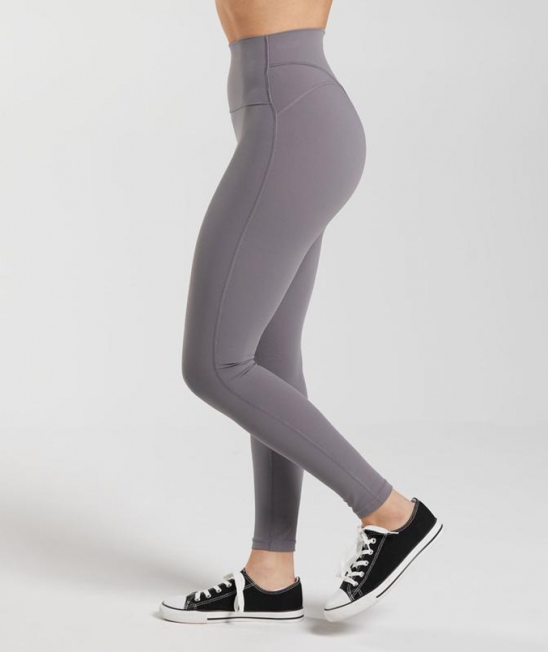 Leggins Gymshark Legacy Leggings Titanium Gris | YWOFP1098