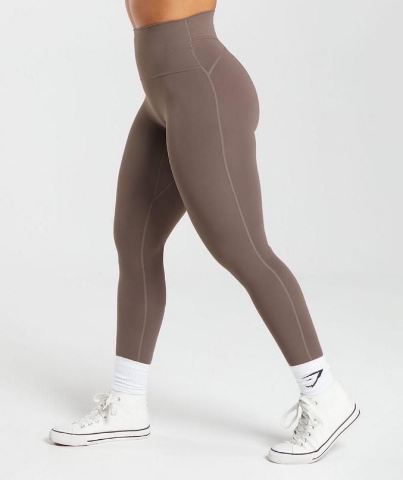 Leggins Gymshark Legacy Leggings Walnut Mauve | ZAHEX8964