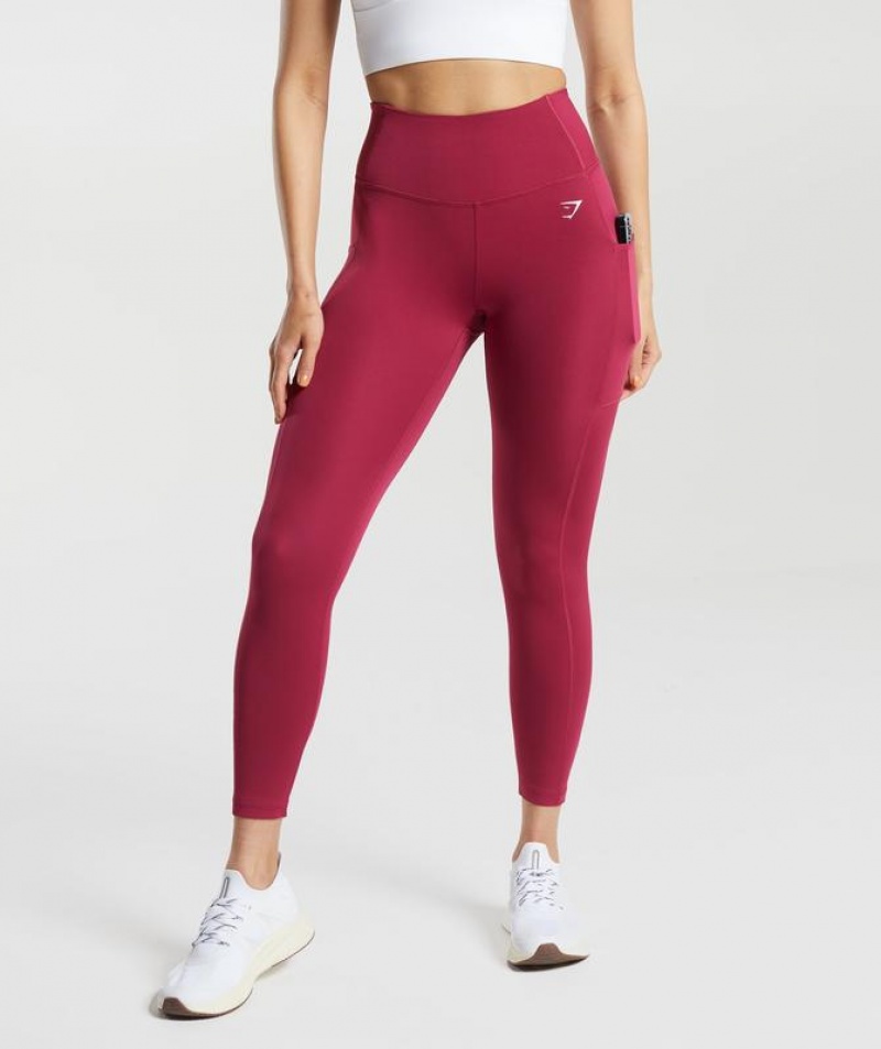 Leggins Gymshark Pocket Leggings Rosas | DNYET6794