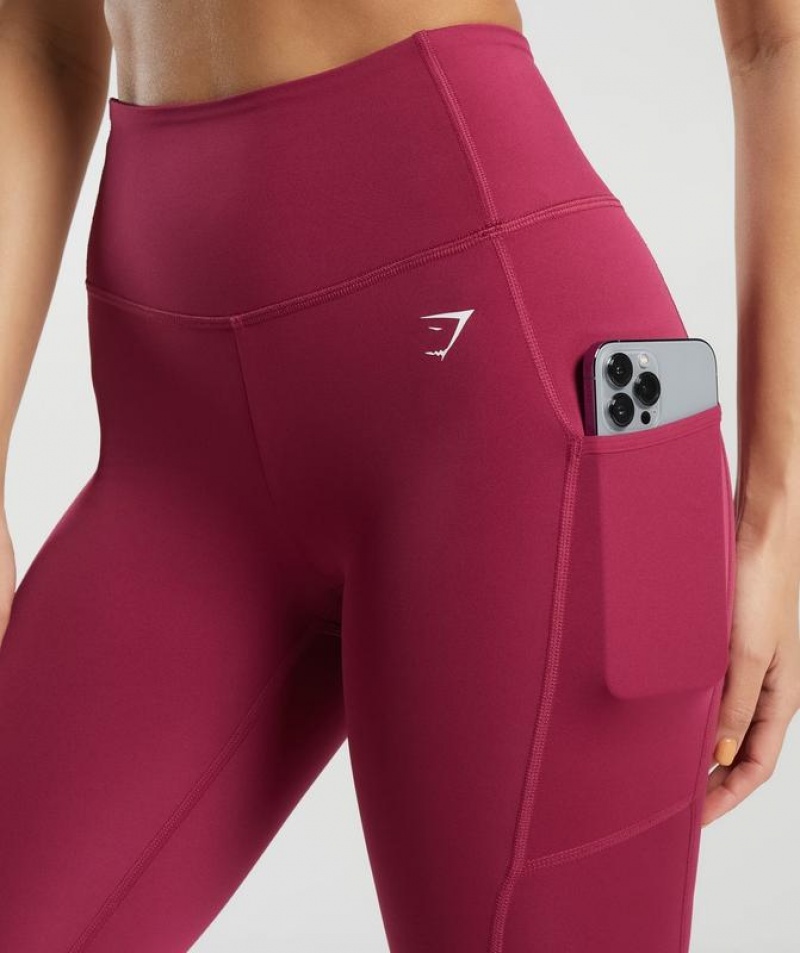 Leggins Gymshark Pocket Leggings Rosas | DNYET6794