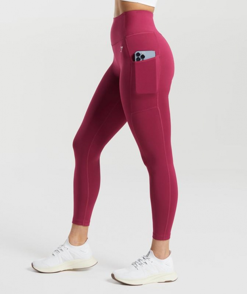 Leggins Gymshark Pocket Leggings Rosas | DNYET6794