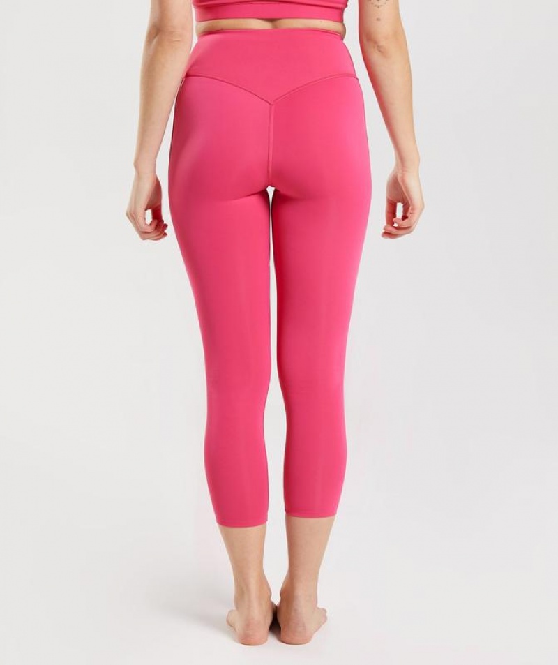 Leggins Gymshark Studio 7/8 Leggings Rosas | JGZMS1642