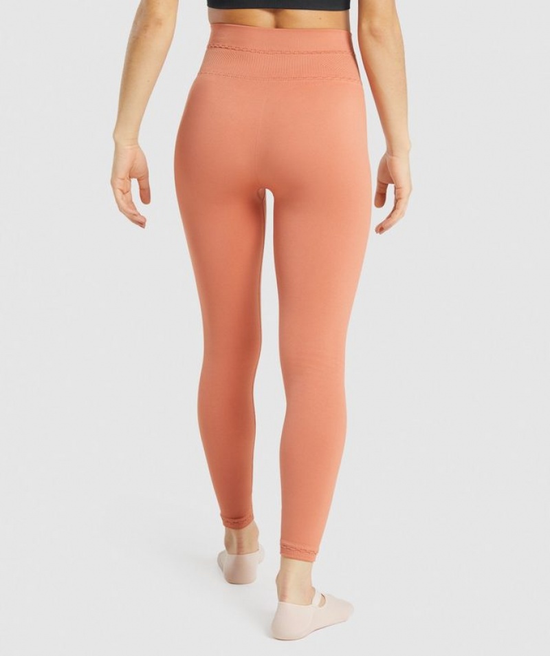 Leggins Gymshark Studio Leggings Naranjas | RPKHA5406