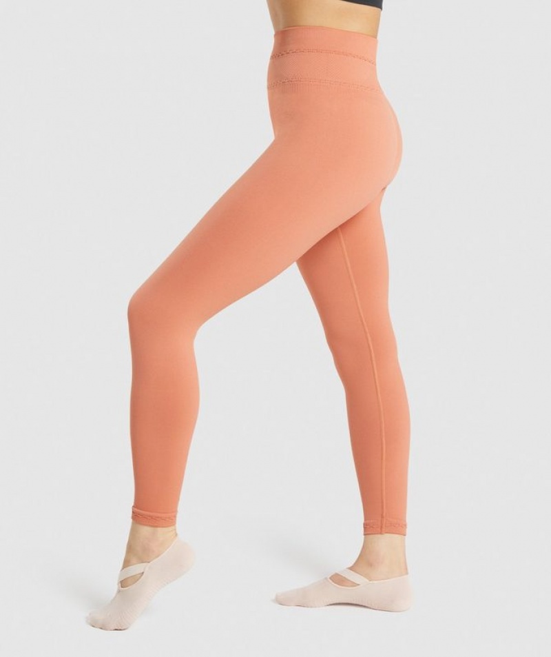 Leggins Gymshark Studio Leggings Naranjas | RPKHA5406