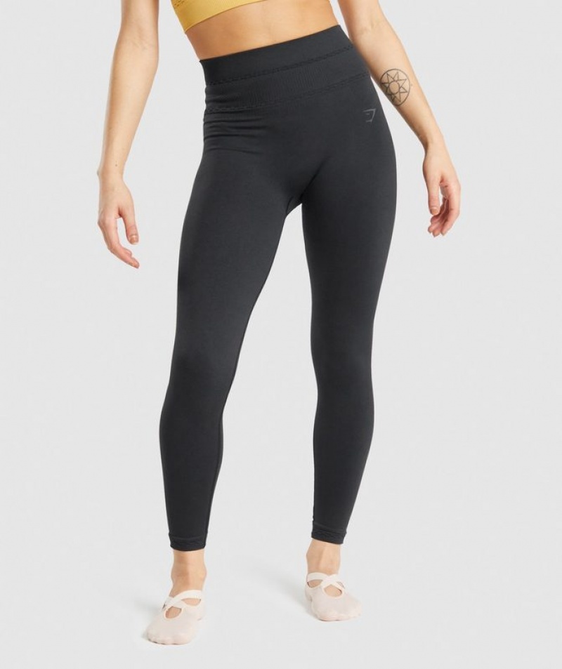 Leggins Gymshark Studio Leggings Negras | DHFZQ7932