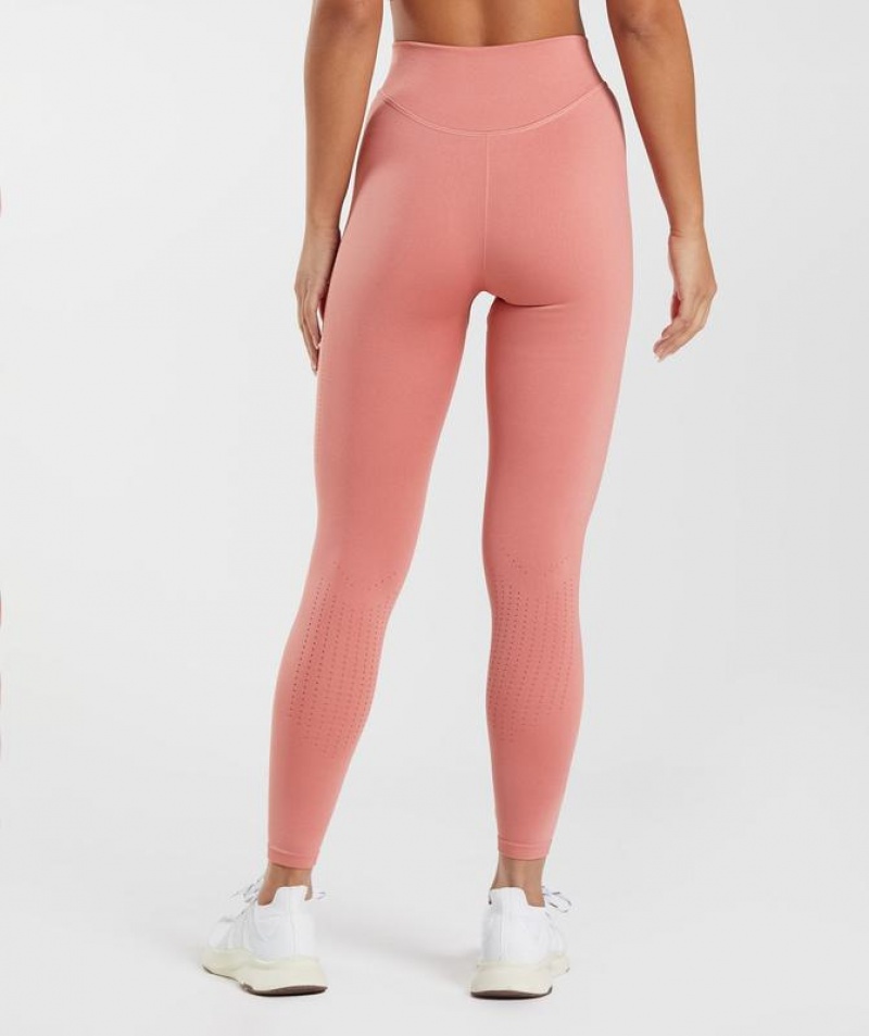 Leggins Gymshark Sweat Seamless Leggings Rosas | GSMVN2045