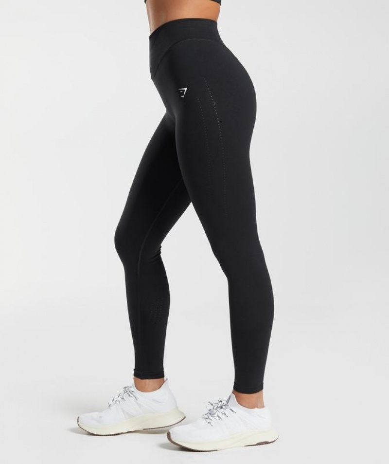 Leggins Gymshark Sweat Seamless Leggings Negras | JCRSY6419