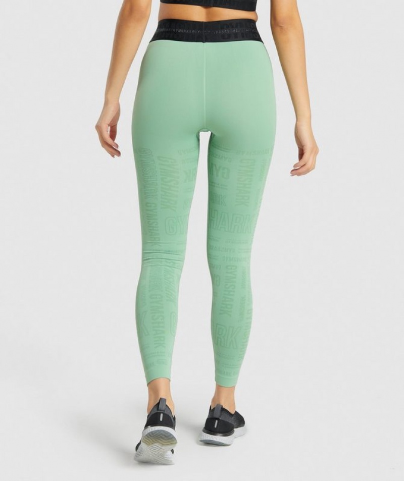 Leggins Gymshark Vision Leggings Verde | RUVMQ8935