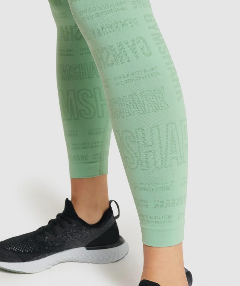 Leggins Gymshark Vision Leggings Verde | RUVMQ8935