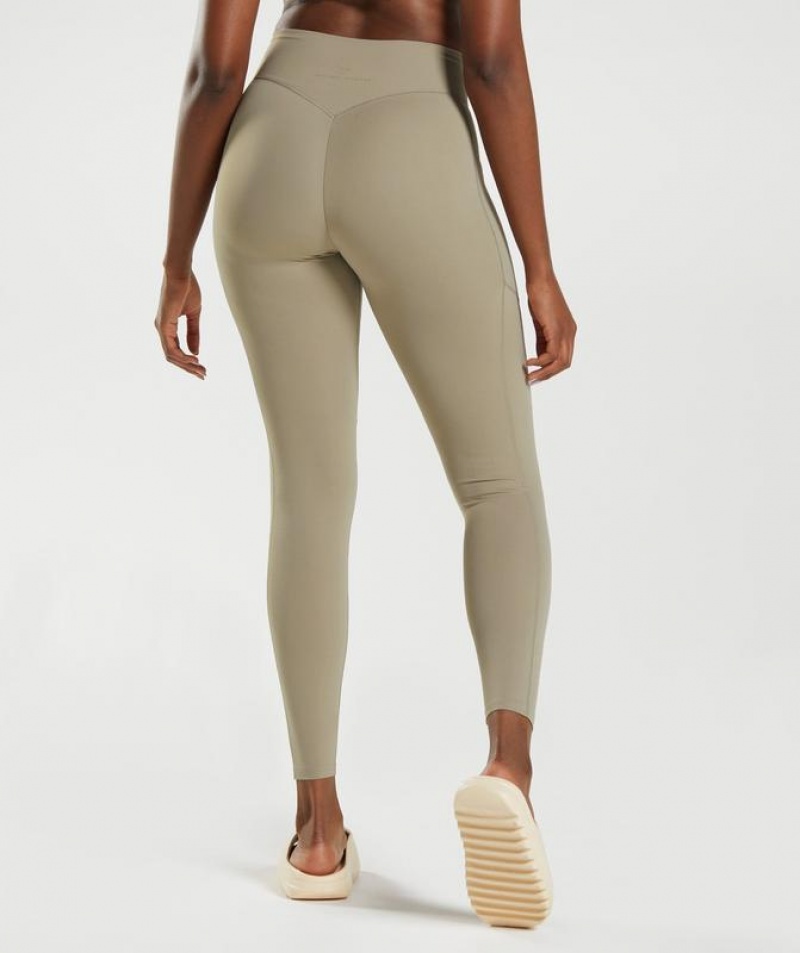 Leggins Gymshark Whitney Everyday Pocket Leggings Marrones | DZRPL4632