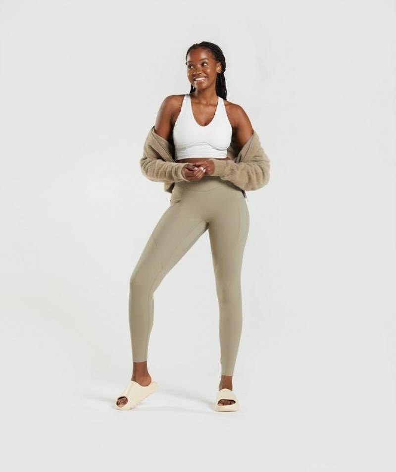 Leggins Gymshark Whitney Everyday Pocket Leggings Marrones | DZRPL4632