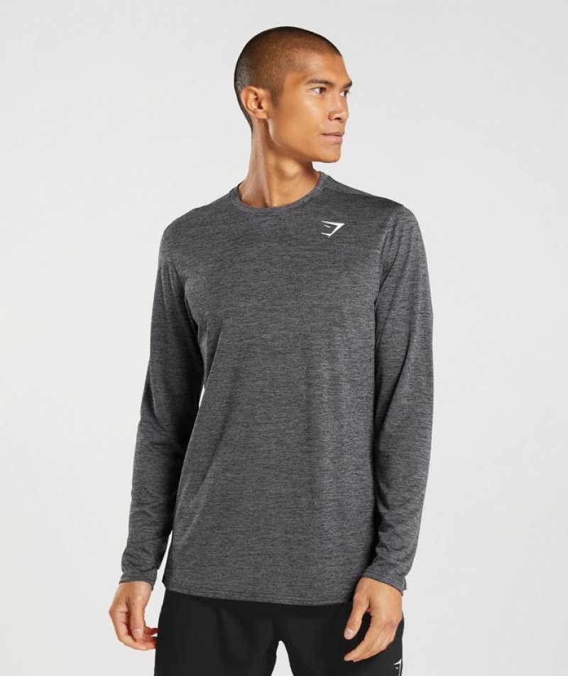 Long Sleeve Top Gymshark Arrival Long Sleeve T-Shirt Gris | RJZKO0683