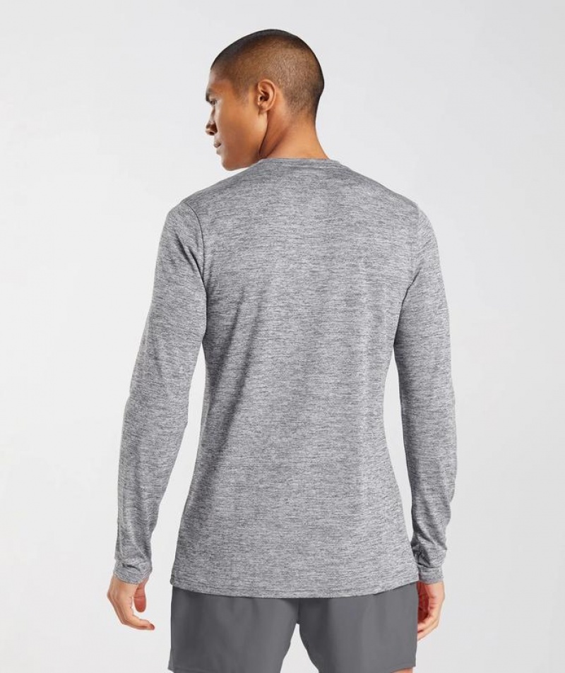 Long Sleeve Top Gymshark Arrival Long Sleeve T-Shirt Gris | GKCLV5139