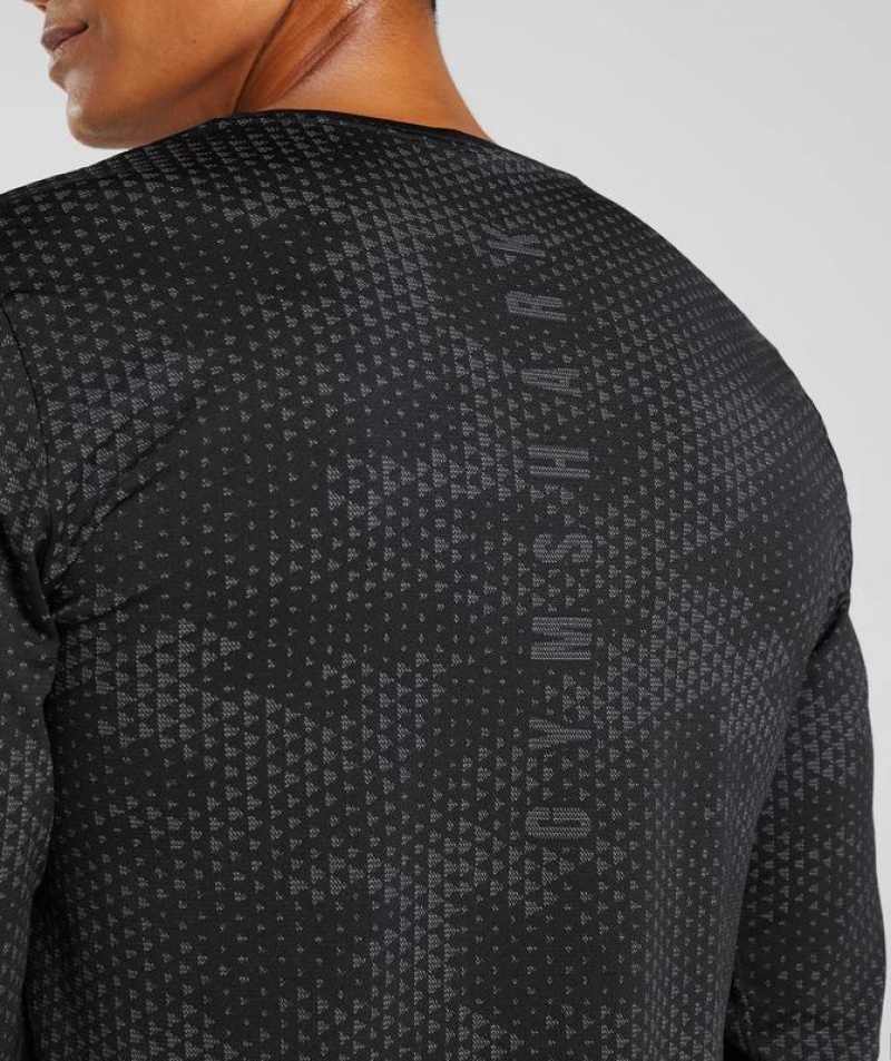 Long Sleeve Top Gymshark Deporte Seamless Long Sleeve T-Shirt Gris | ORQZE9276