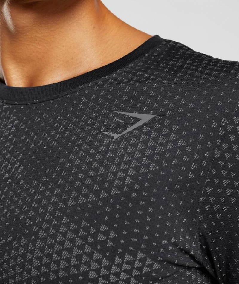 Long Sleeve Top Gymshark Deporte Seamless Long Sleeve T-Shirt Gris | ORQZE9276