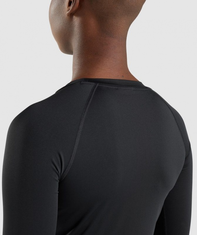 Long Sleeve Top Gymshark Entrenamiento Baselayer Long Sleeve Top Negras | BPWGH4138