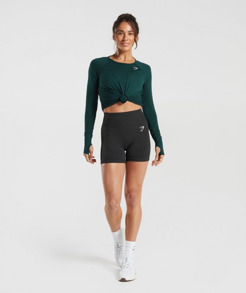 Long Sleeve Top Gymshark Vital Seamless 2.0 Light Long Sleeve Top Verde Menta | WGHDS8019