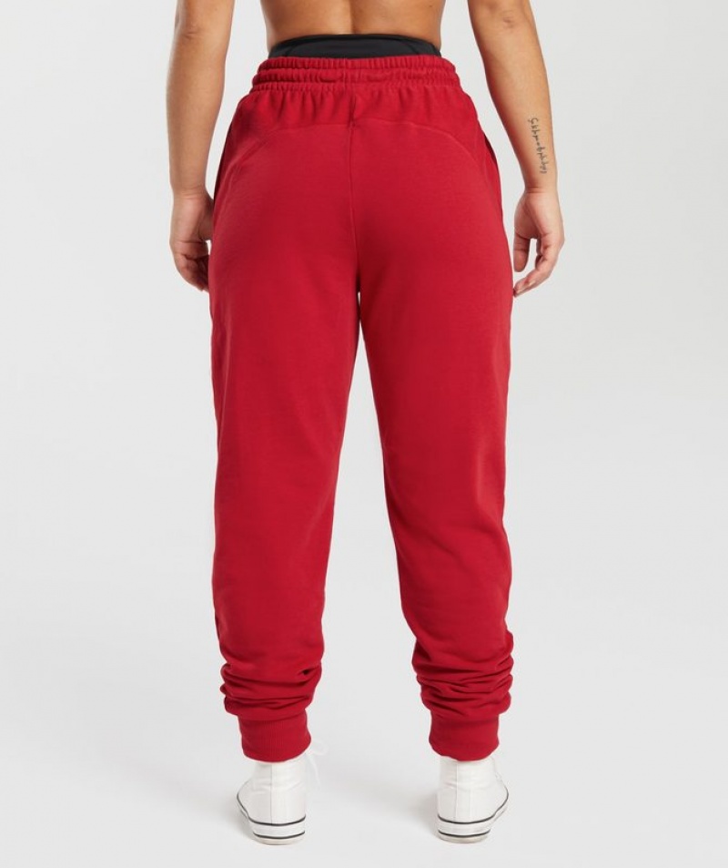 Pantalon Gymshark GS Power Joggers Rojas | LNOQB6802