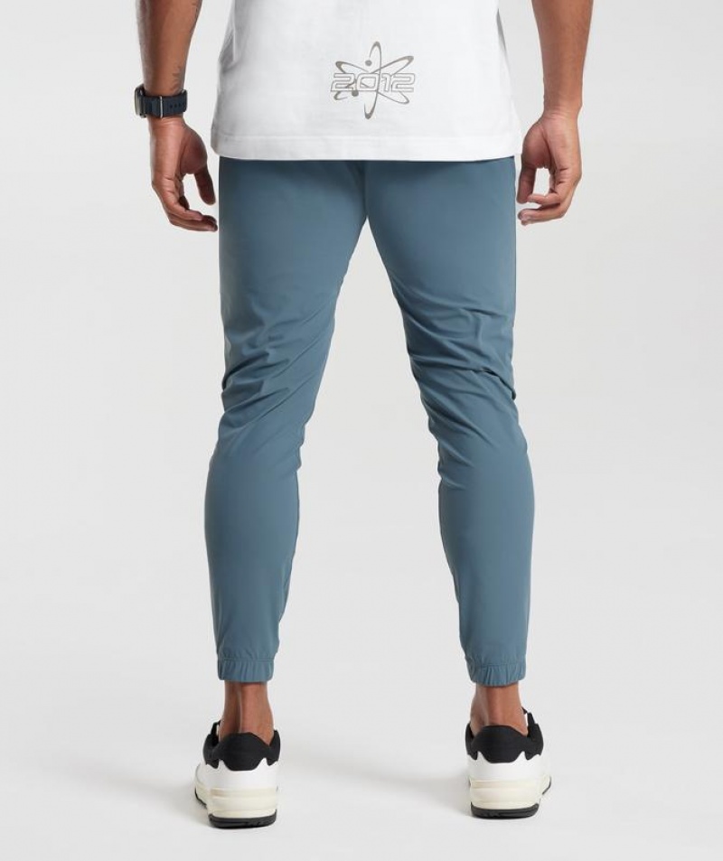 Pantalon Gymshark Studio Joggers Denim Teal | EBMAW6802