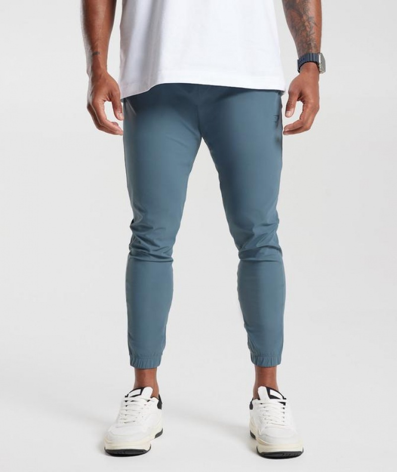 Pantalon Gymshark Studio Joggers Denim Teal | EBMAW6802