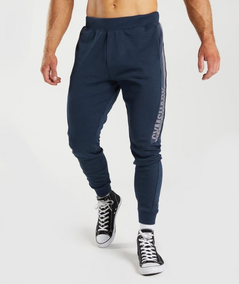 Pantalon Jogger Gymshark Bold React Joggers Azul Marino | SMFYO2431