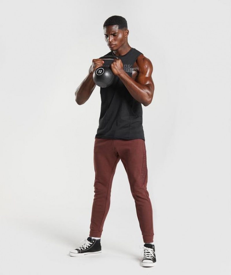 Pantalon Jogger Gymshark Bold React Joggers Marrones | YJAMQ1965