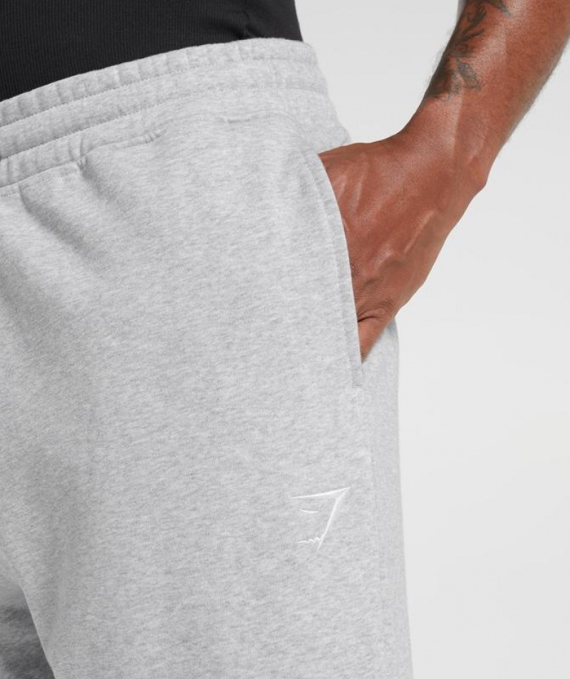 Pantalon Jogger Gymshark Crest Directo Leg Joggers Gris Claro | BUECH2583