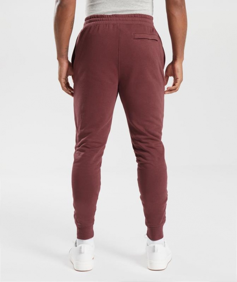 Pantalon Jogger Gymshark Crest Joggers Burdeos | WNJQK1264