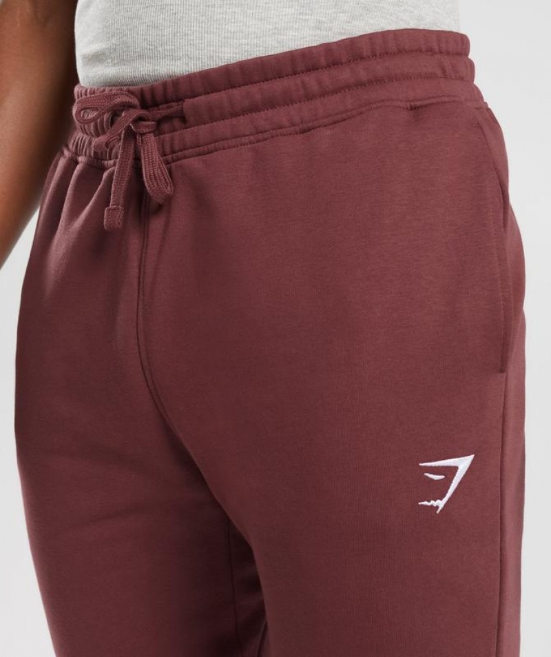 Pantalon Jogger Gymshark Crest Joggers Burdeos | WNJQK1264