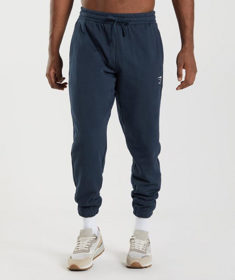 Pantalon Jogger Gymshark Essential Oversized Joggers Azul Marino | DAMIZ2378