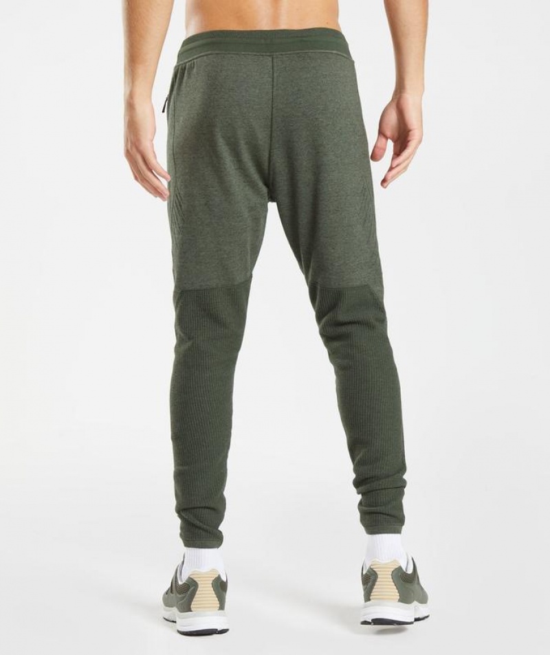 Pantalon Jogger Gymshark Retake Knit Joggers Verde Oliva | AJKZG6413