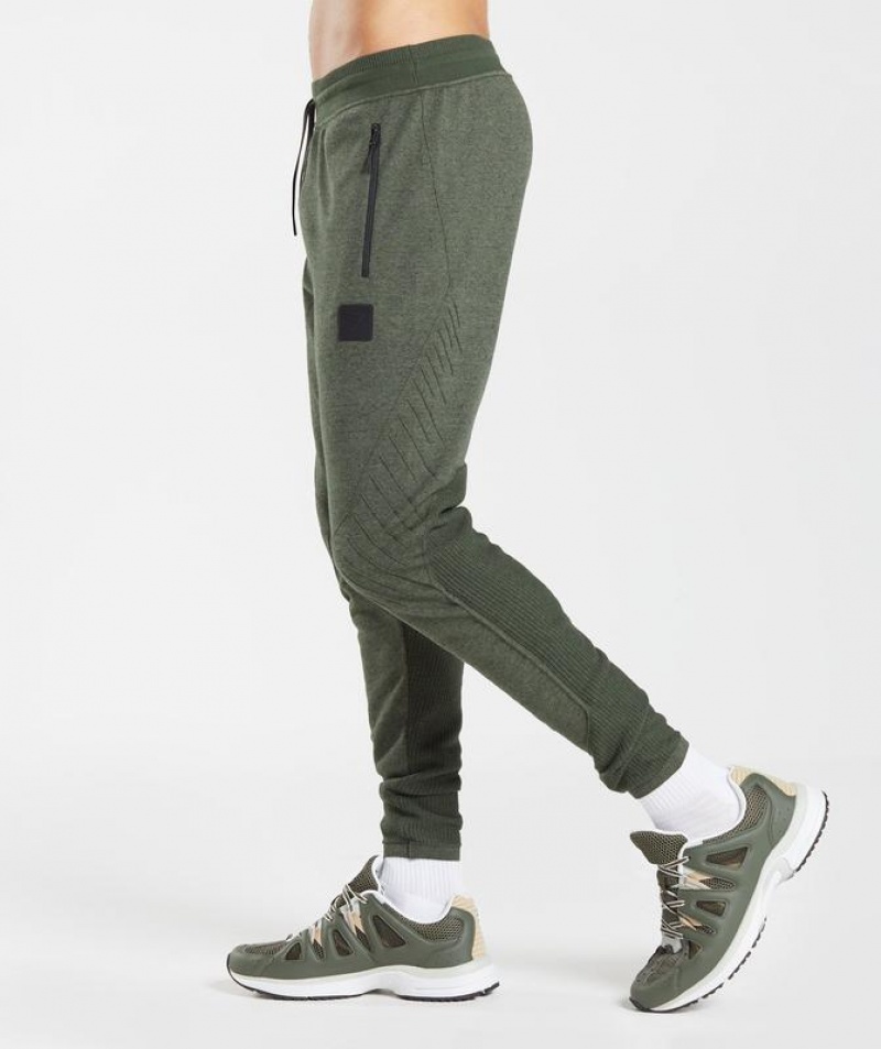 Pantalon Jogger Gymshark Retake Knit Joggers Verde Oliva | AJKZG6413