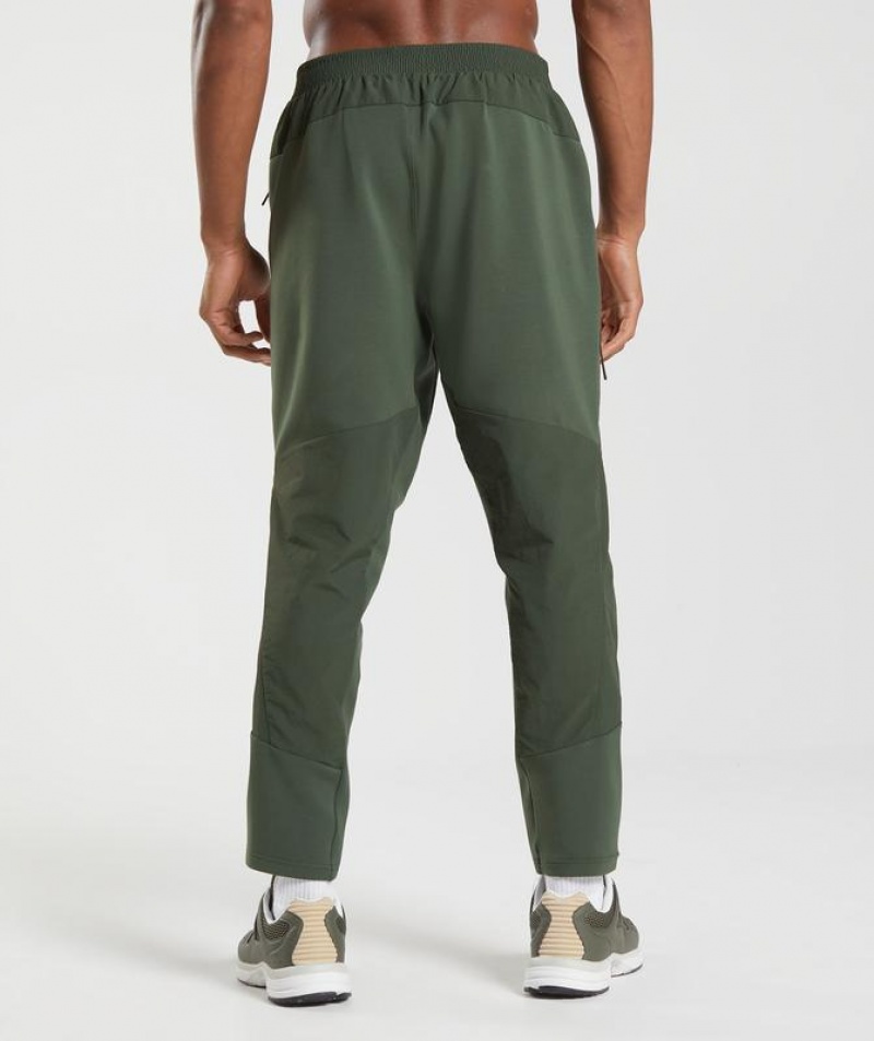 Pantalon Jogger Gymshark Retake Woven Joggers Verde Oliva | GDOCZ1780