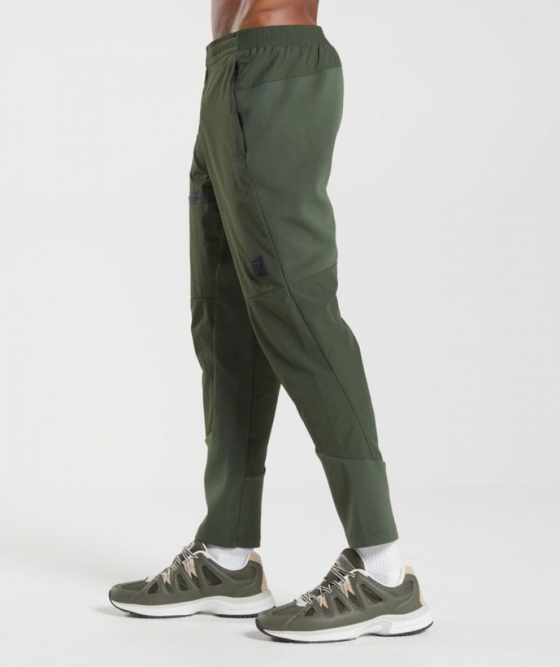 Pantalon Jogger Gymshark Retake Woven Joggers Verde Oliva | GDOCZ1780