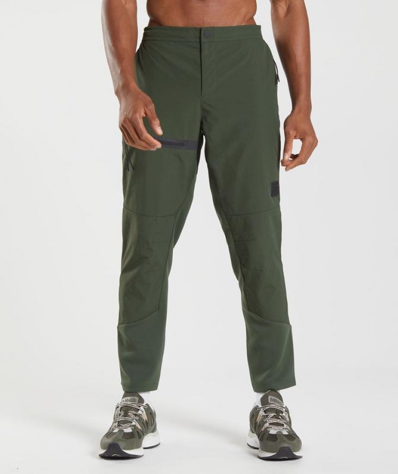 Pantalon Jogger Gymshark Retake Woven Joggers Verde Oliva | GDOCZ1780