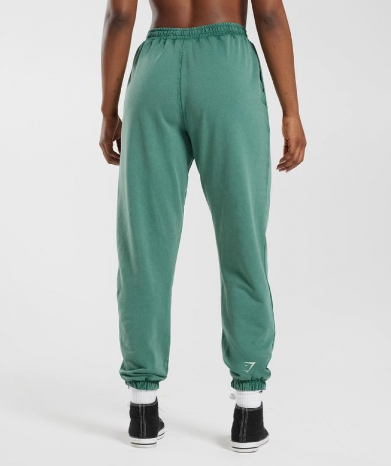 Pantalones Gymshark Collegiate Joggers Ink Teal | GRKMQ6143