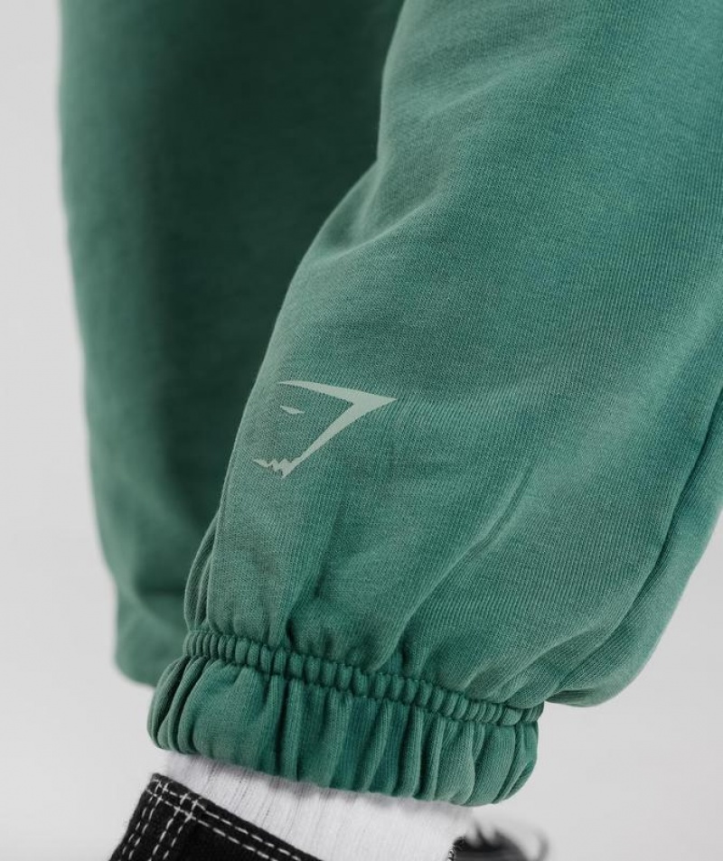 Pantalones Gymshark Collegiate Joggers Ink Teal | GRKMQ6143