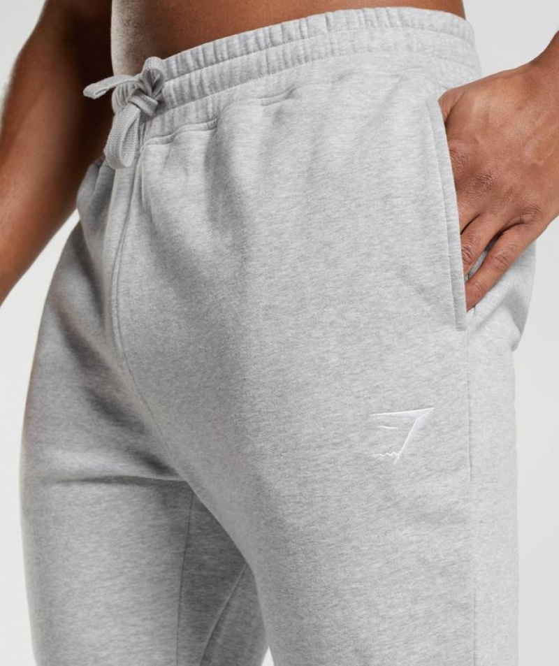 Pantalones Gymshark Crest Joggers Gris Claro | LIUYW0369