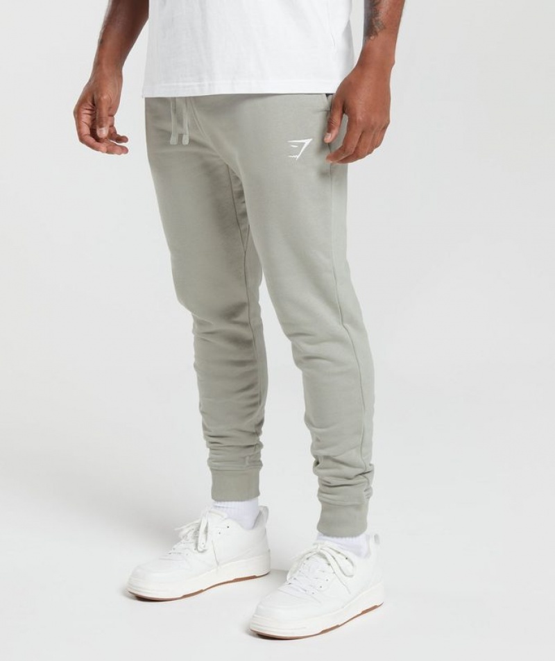 Pantalones Gymshark Crest Joggers Gris | LQFTH2457