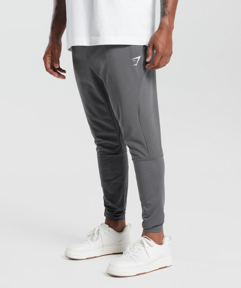 Pantalones Gymshark Deporte Run Pants Gris Oscuro | DCETM8074