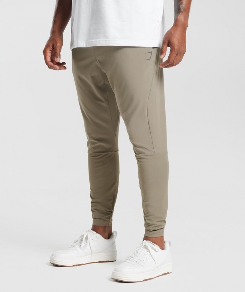 Pantalones Gymshark Deporte Run Pants Marrones | VWKMF4391