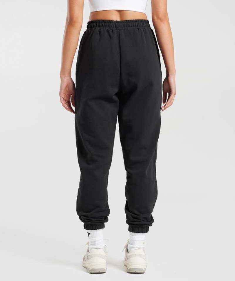 Pantalones Gymshark Entrenamiento Fleece Joggers Negras | DJFLG3841